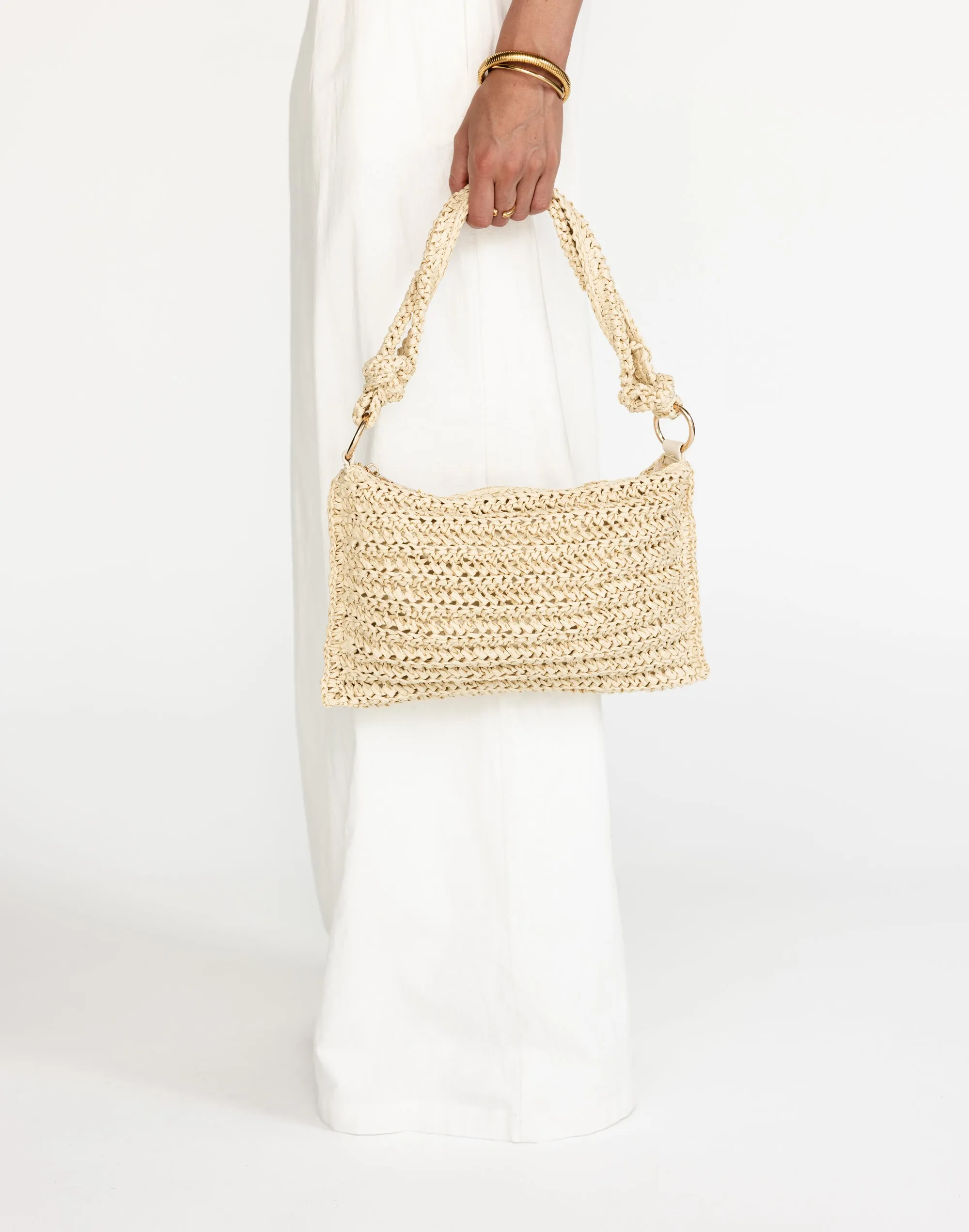 Aquila Shoulder Bag (Natural Raffia) - By Billini sold by Charcoal Clothing product image thumbnail 2