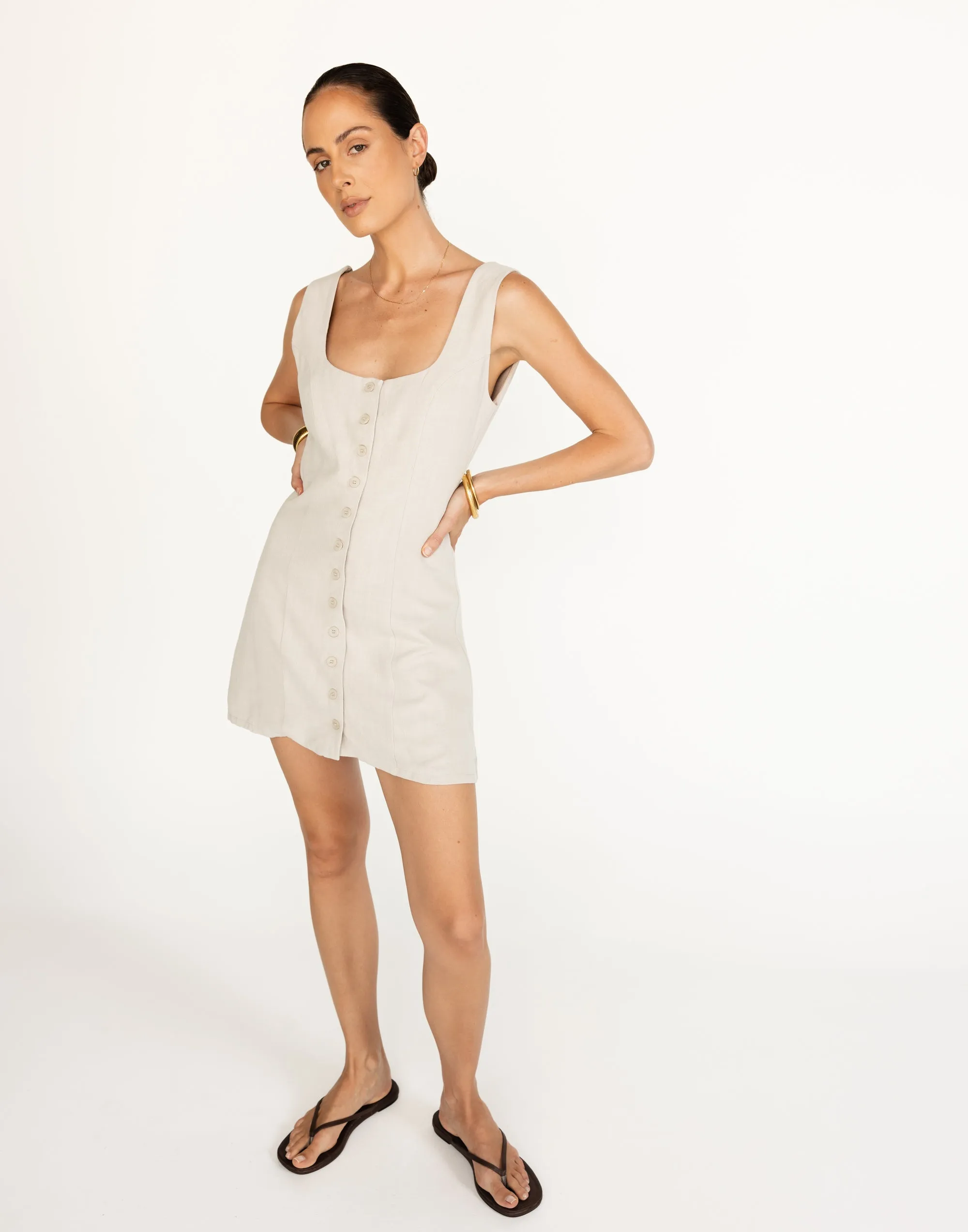 Joni Mini Dress (Latte) sold by Charcoal Clothing product image thumbnail 5