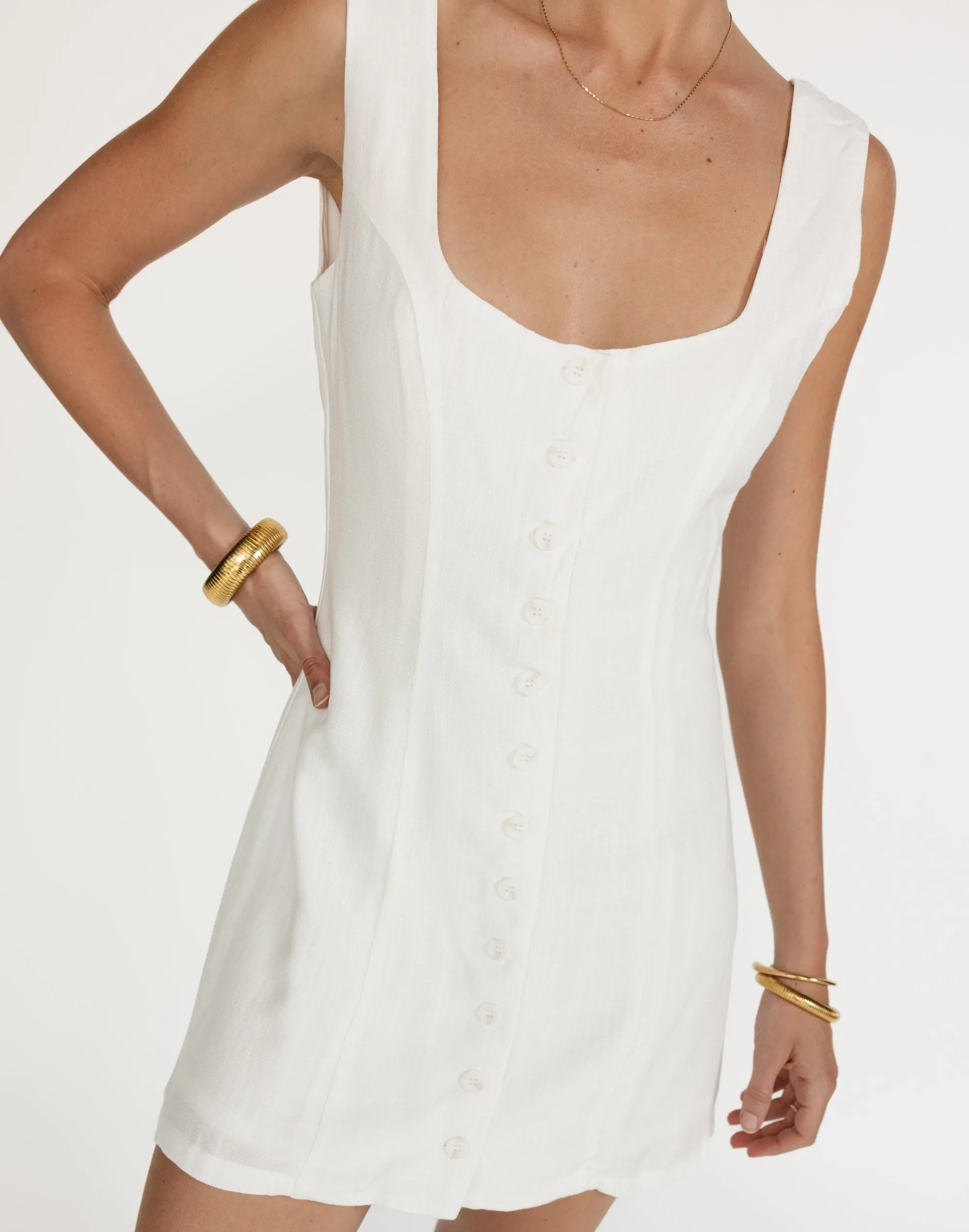 Joni Mini Dress (White) sold by Charcoal Clothing product image thumbnail 2