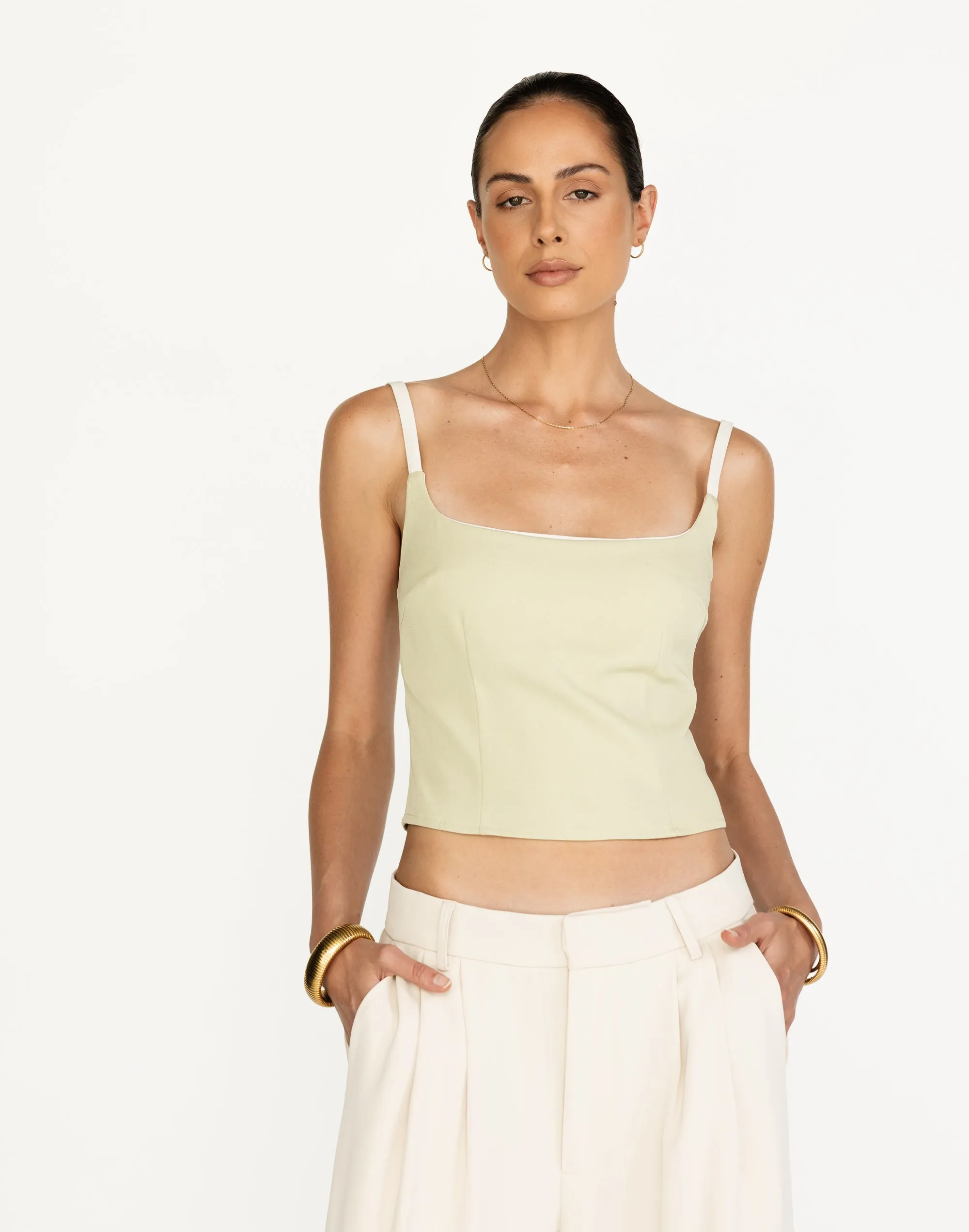 Alistair Top (Pistachio) sold by Charcoal Clothing product image thumbnail 2