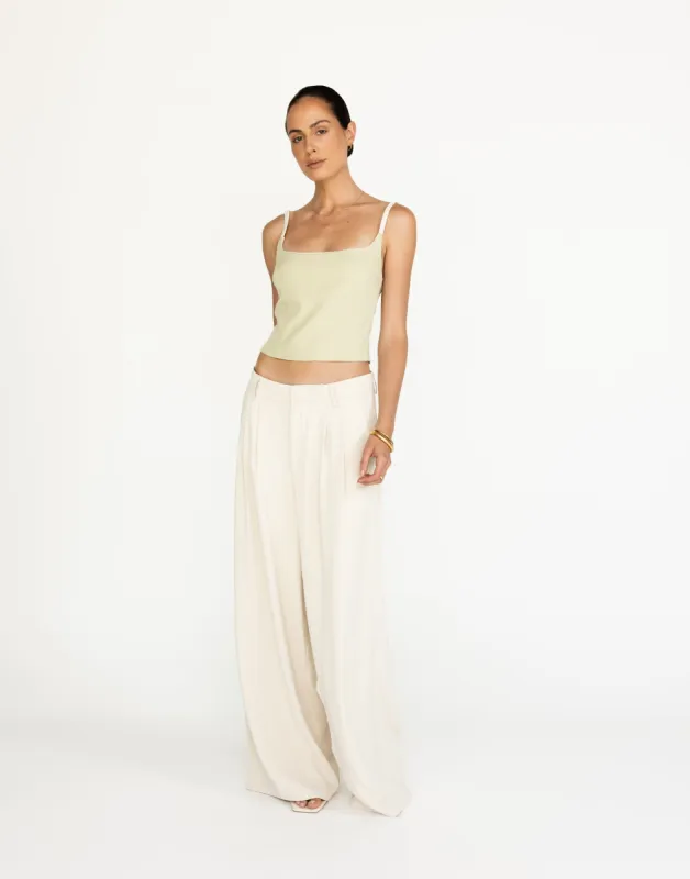 Alistair Top (Pistachio) sold by Charcoal Clothing