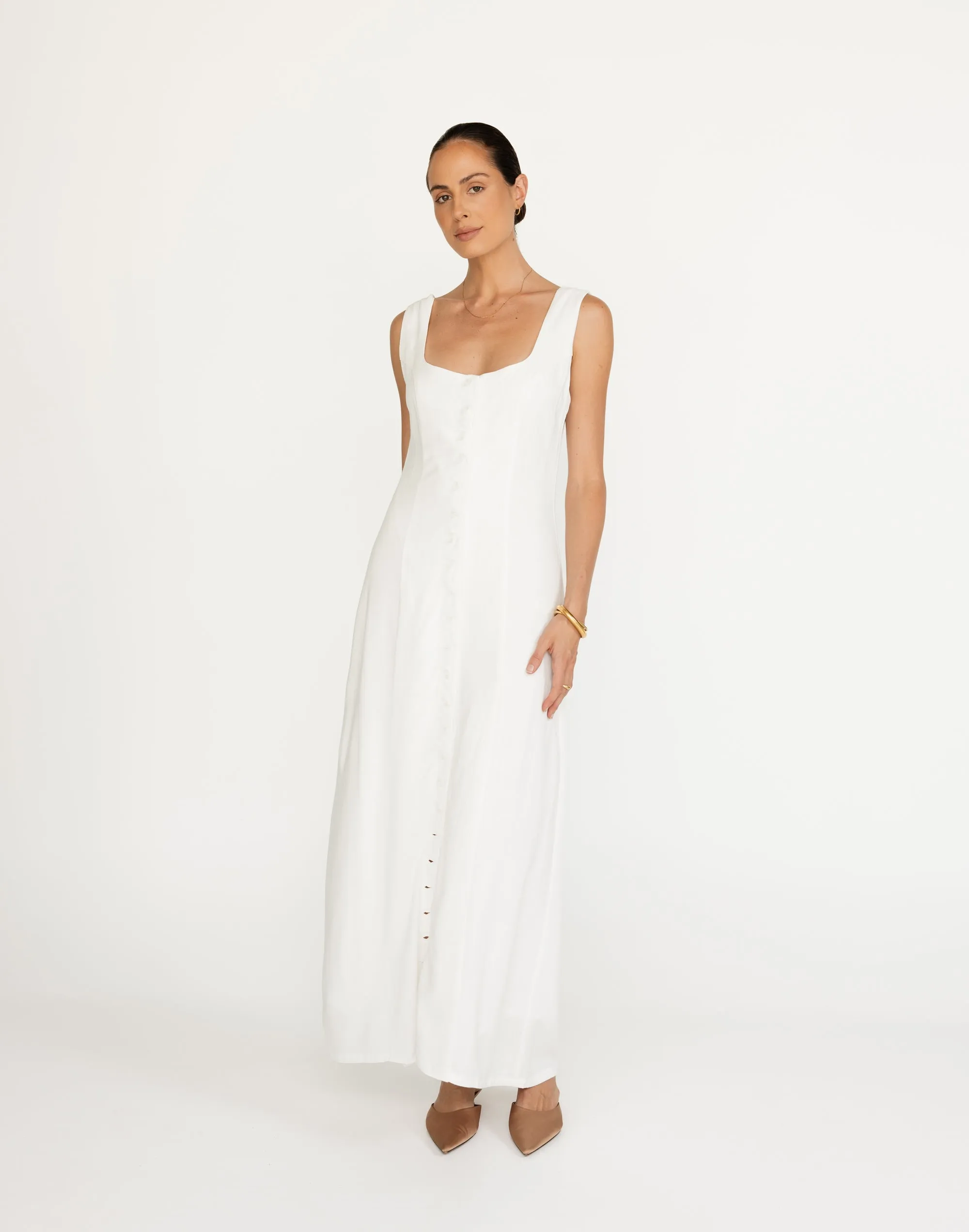Joni Maxi Dress (White) sold by Charcoal Clothing