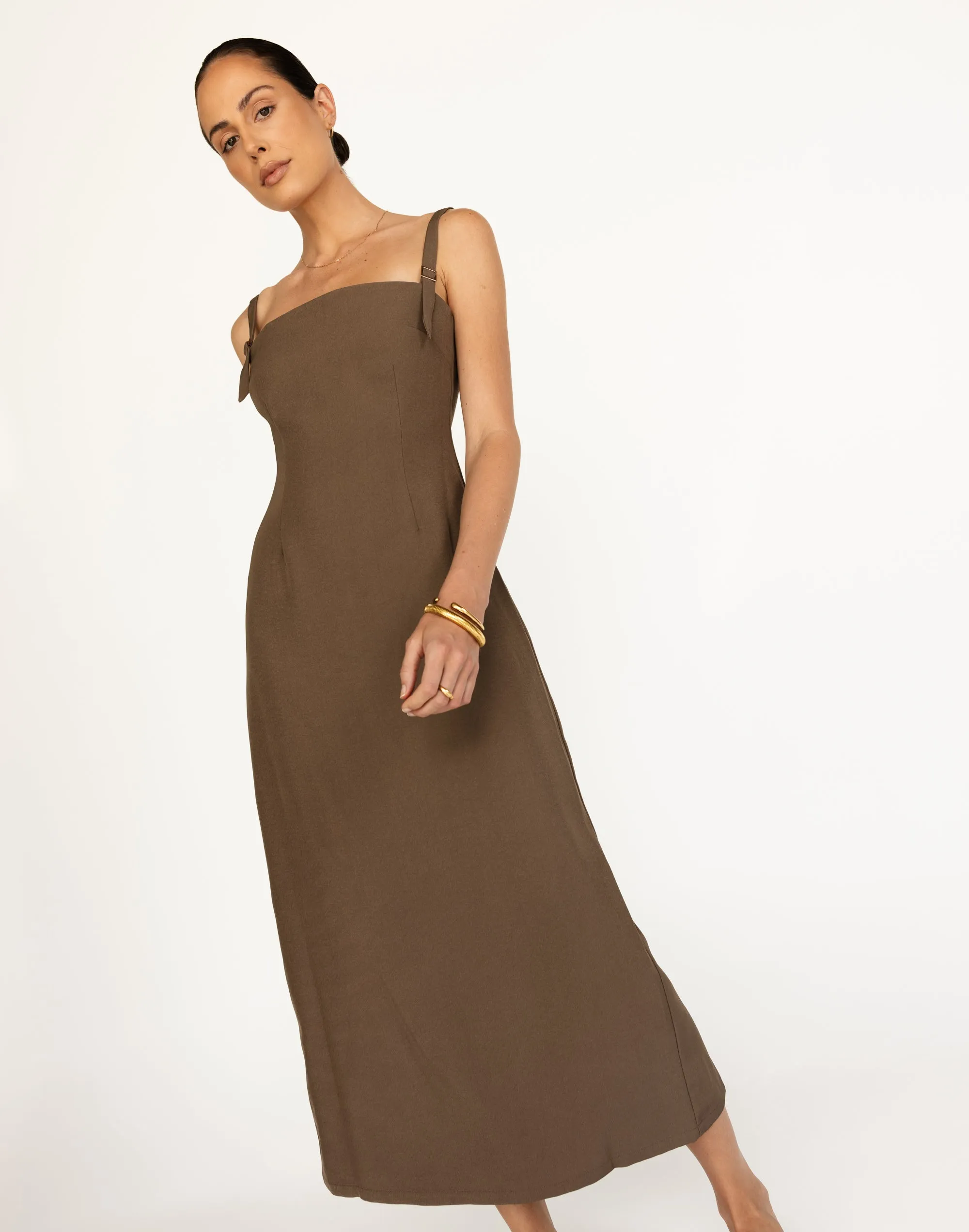 Dominique Maxi Dress (Coffee) sold by Charcoal Clothing product image thumbnail 3