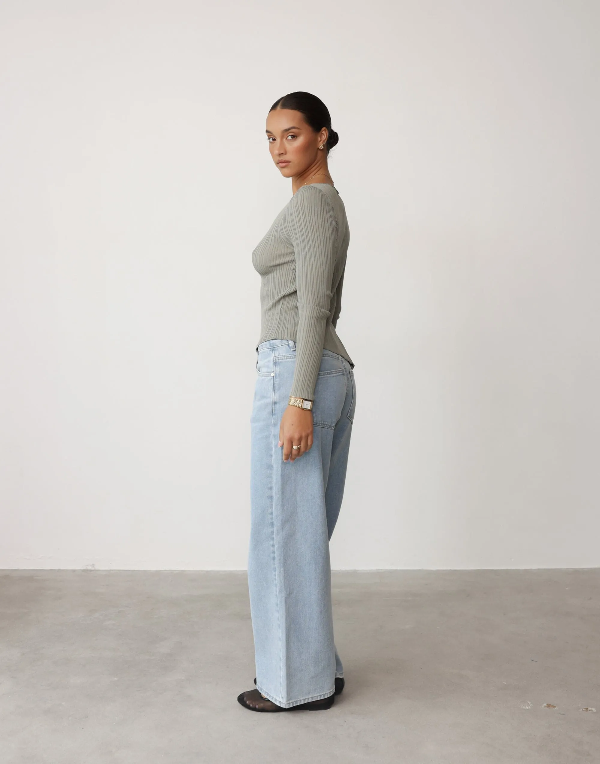 Kienna Long Sleeve Top (Willow) sold by Charcoal Clothing product image thumbnail 5