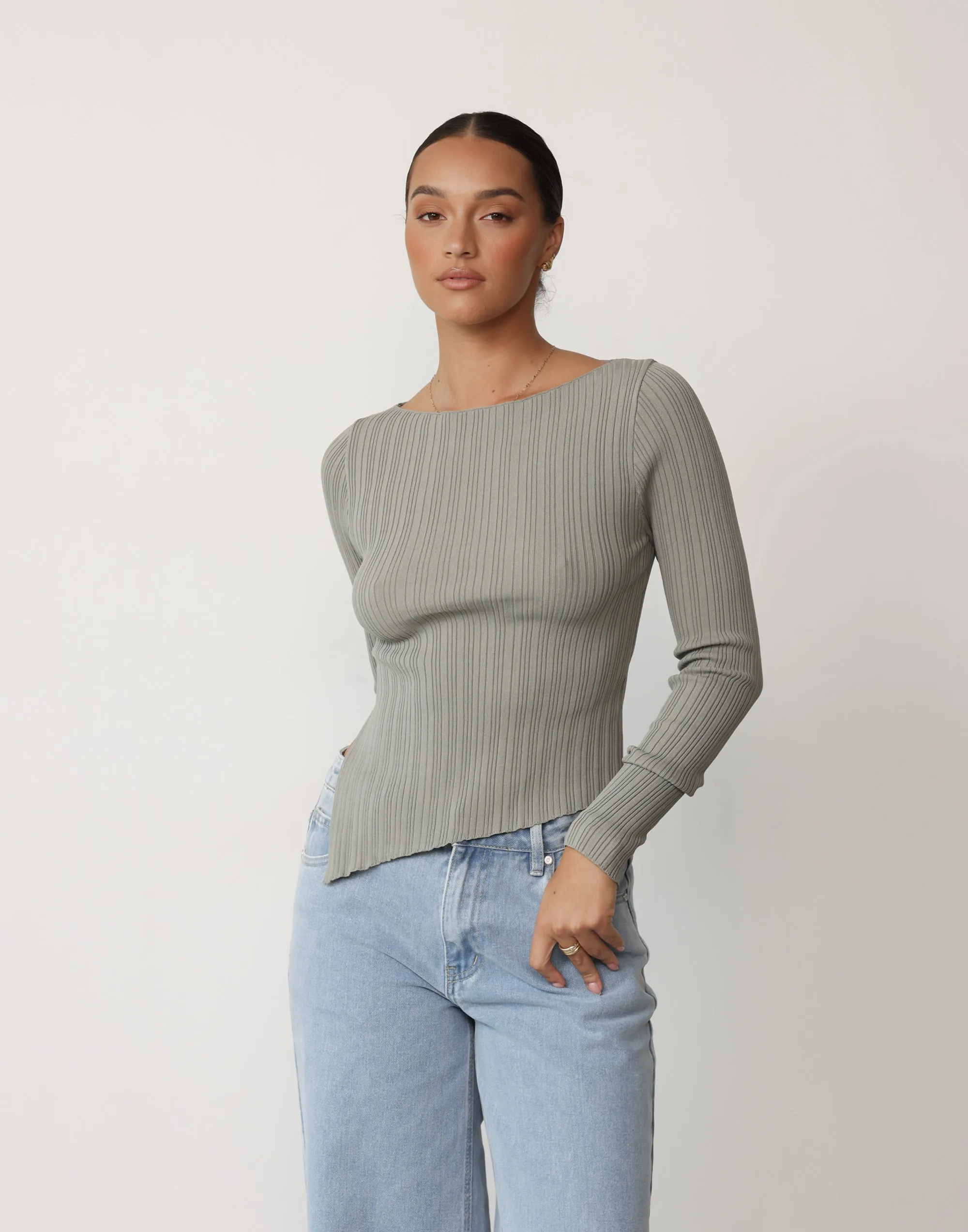 Kienna Long Sleeve Top (Willow) sold by Charcoal Clothing product image thumbnail 4