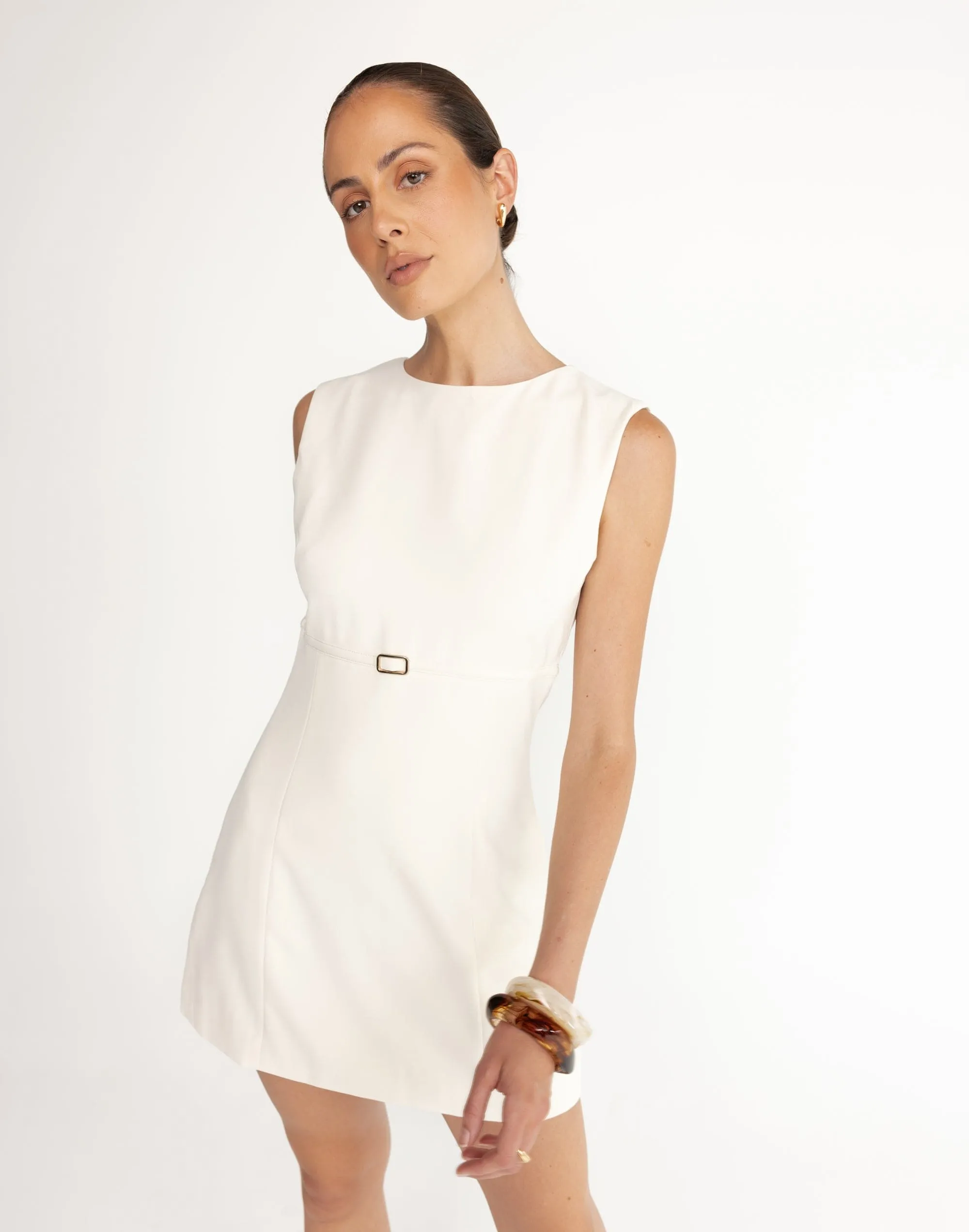 Rukaya Mini Dress (Oat) sold by Charcoal Clothing product image thumbnail 3