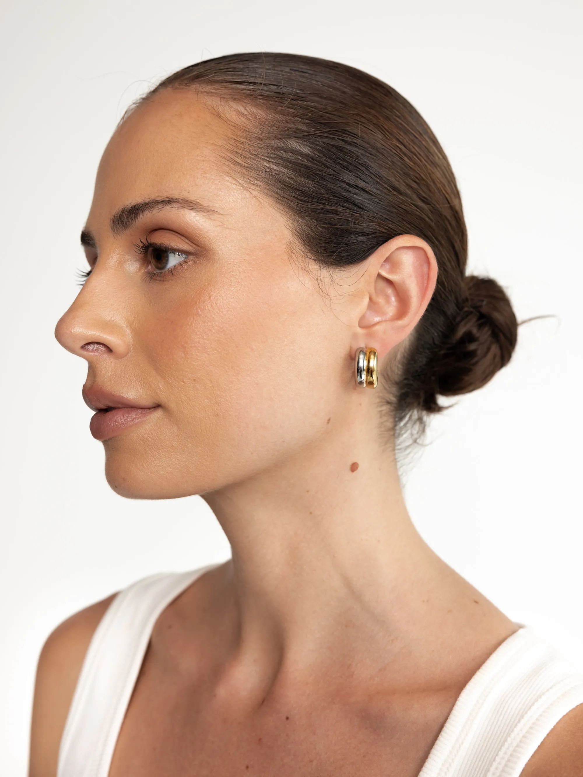 Pip Earrings (Gold/ Silver) sold by Charcoal Clothing product image thumbnail 3