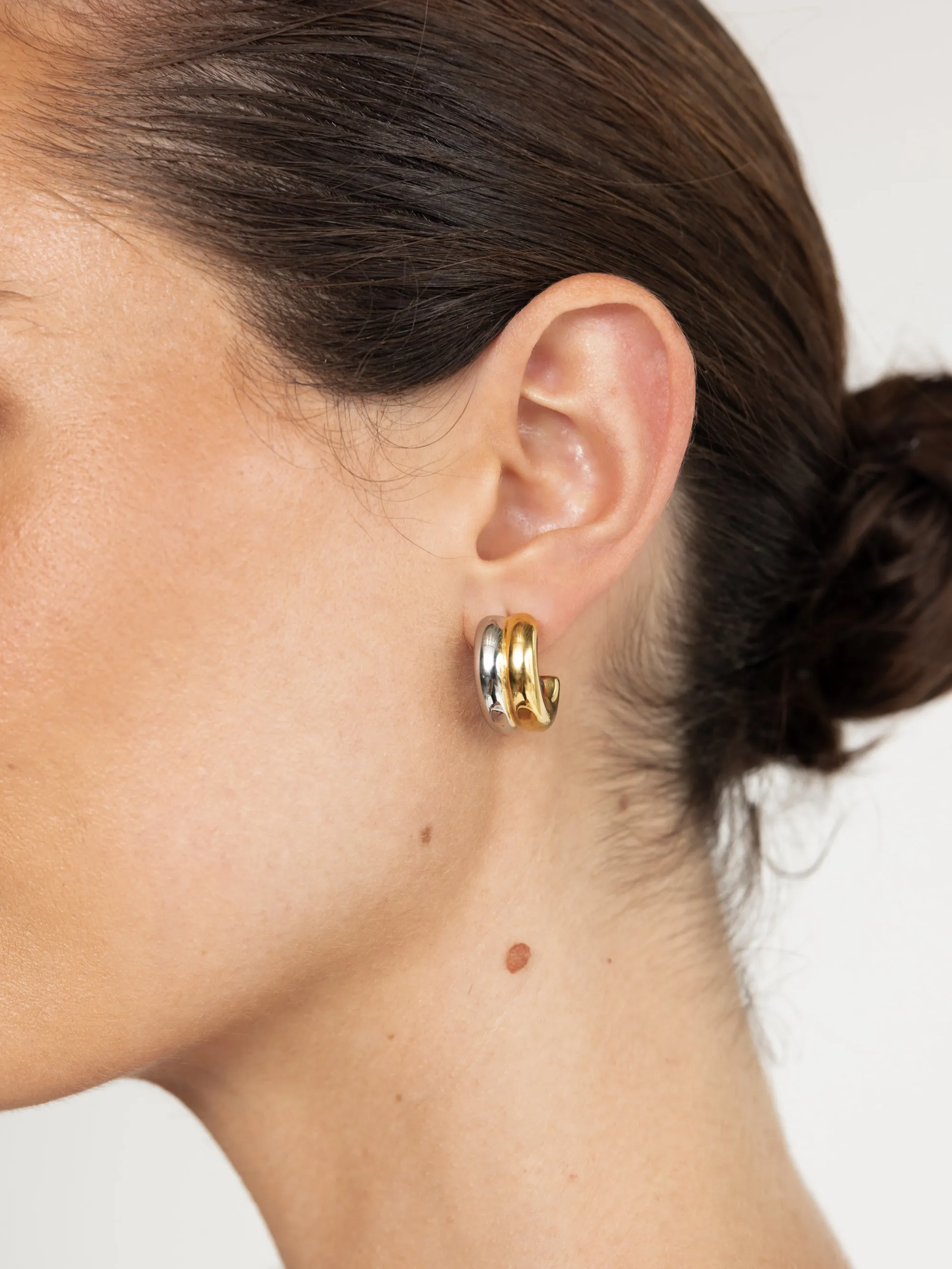 Pip Earrings (Gold/ Silver) sold by Charcoal Clothing product image thumbnail 2
