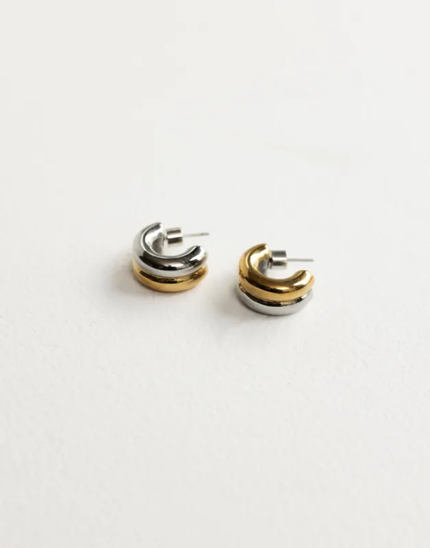 Pip Earrings (Gold/ Silver) made by Charcoal Clothing
