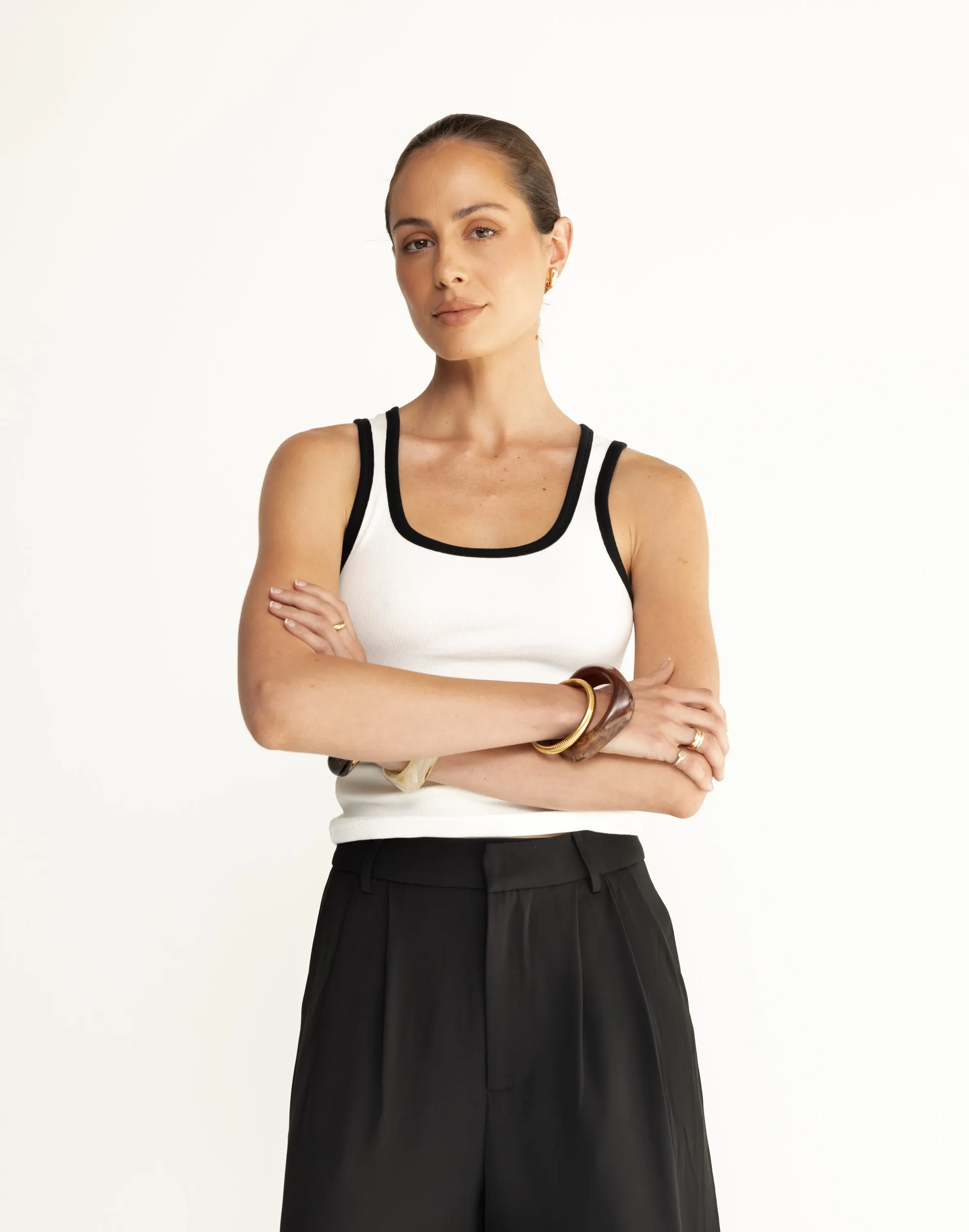 Fox Top (White) sold by Charcoal Clothing