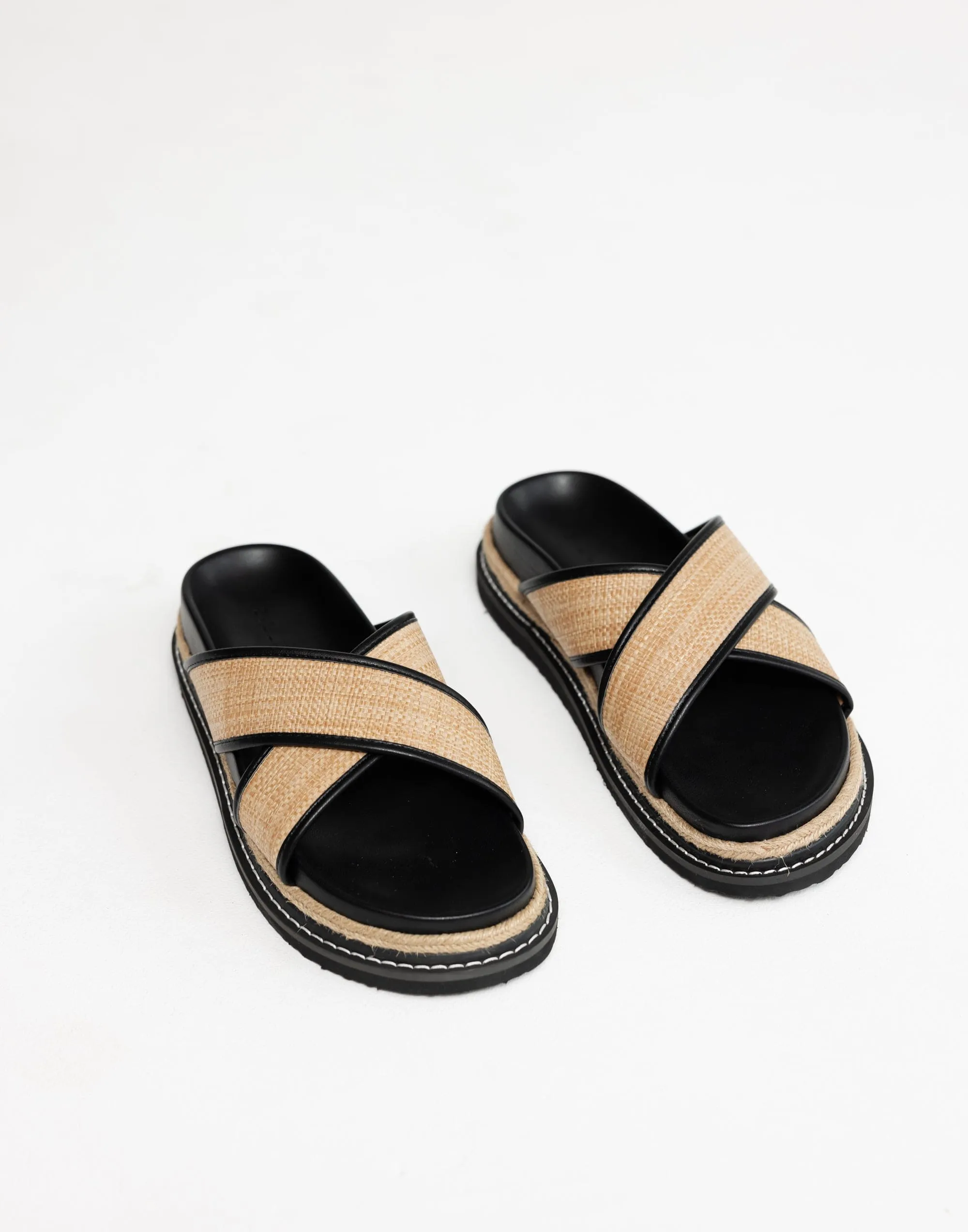 Aysha Slides (Natural Raffia) - By Billini sold by Charcoal Clothing product image thumbnail 3