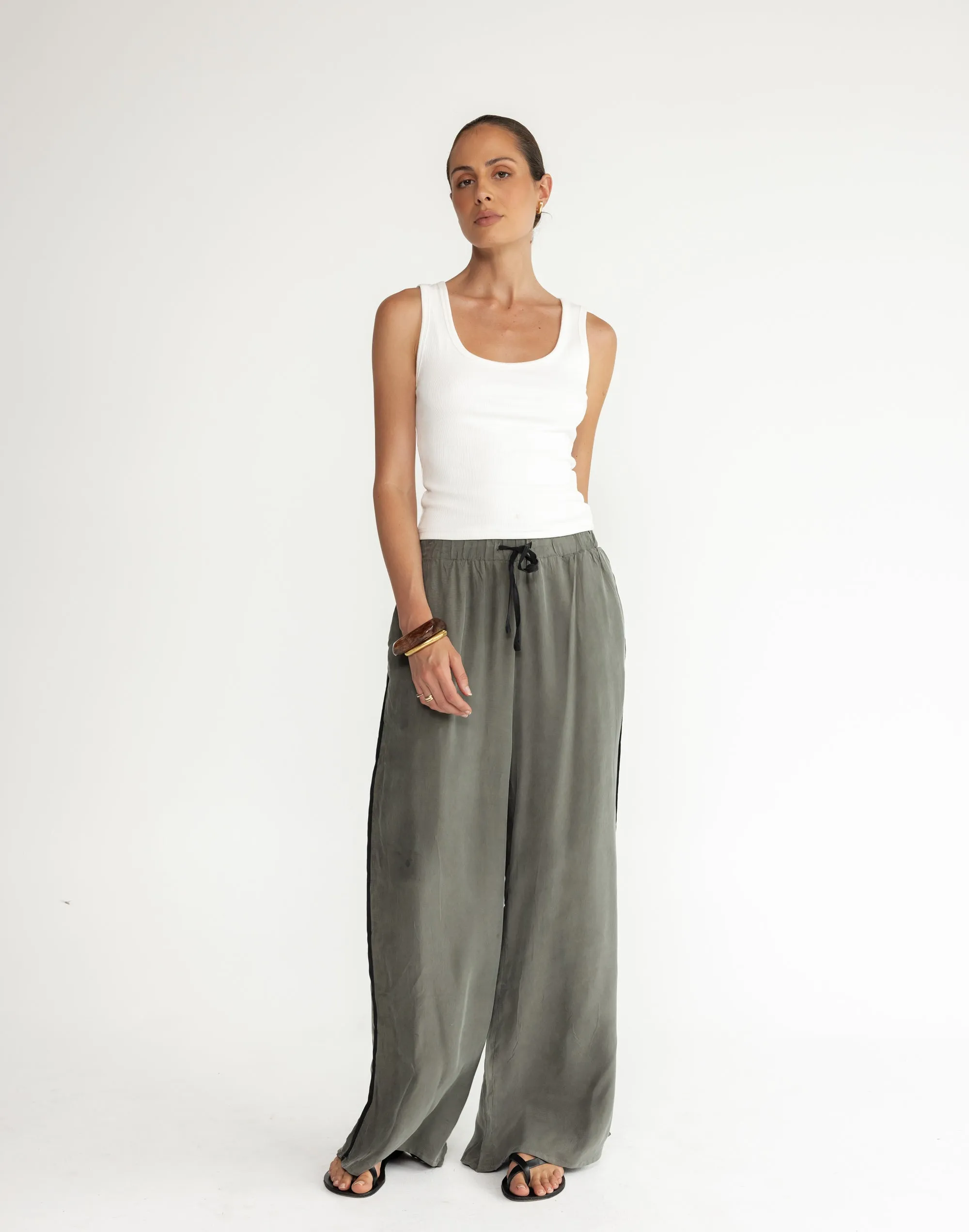 Rey Pants (Moss) sold by Charcoal Clothing