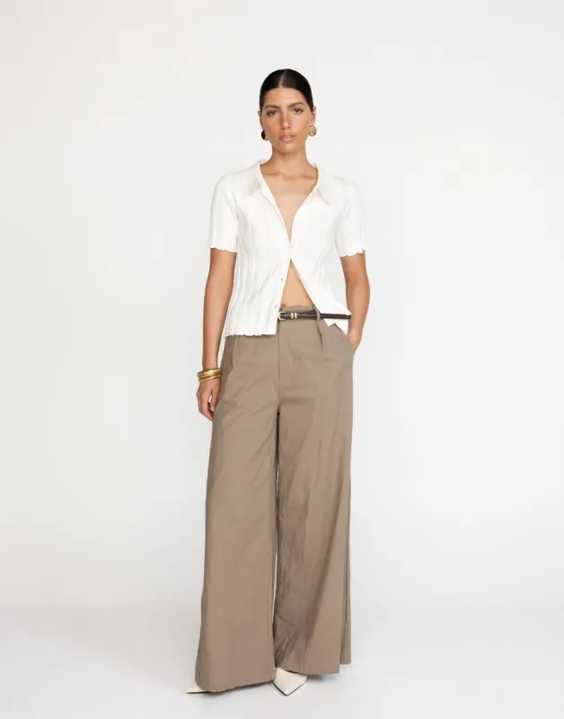 Fran Knit Top (Cream) sold by Charcoal Clothing