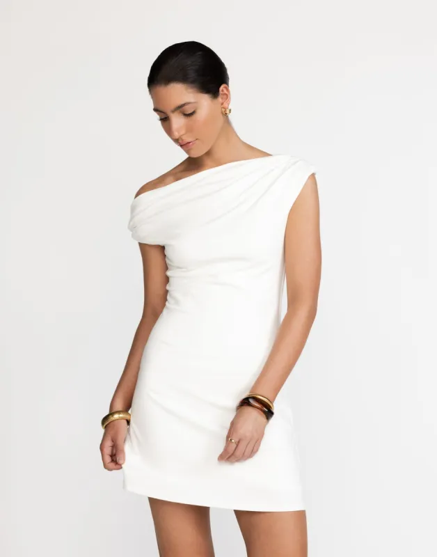 Jessi Mini Dress (White) sold by Charcoal Clothing
