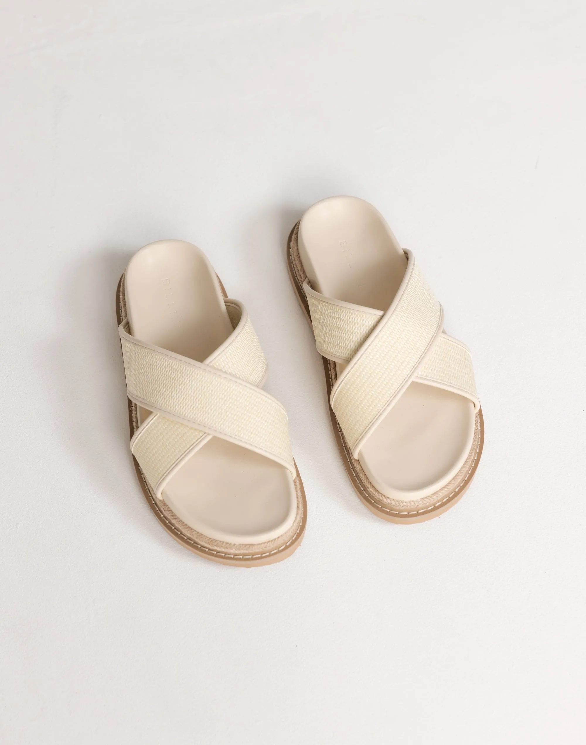 Aysha Slides (Cream Raffia) - By Billini sold by Charcoal Clothing product image thumbnail 4