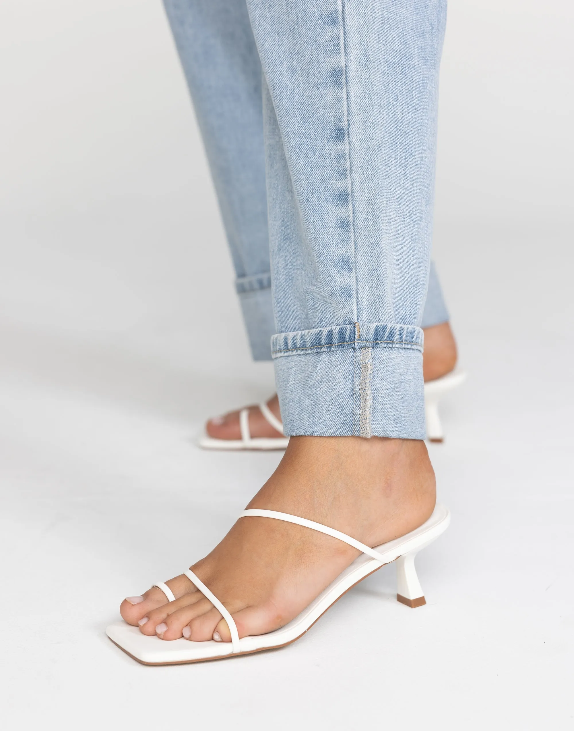 Mabel Heels (White) - By Billini sold by Charcoal Clothing