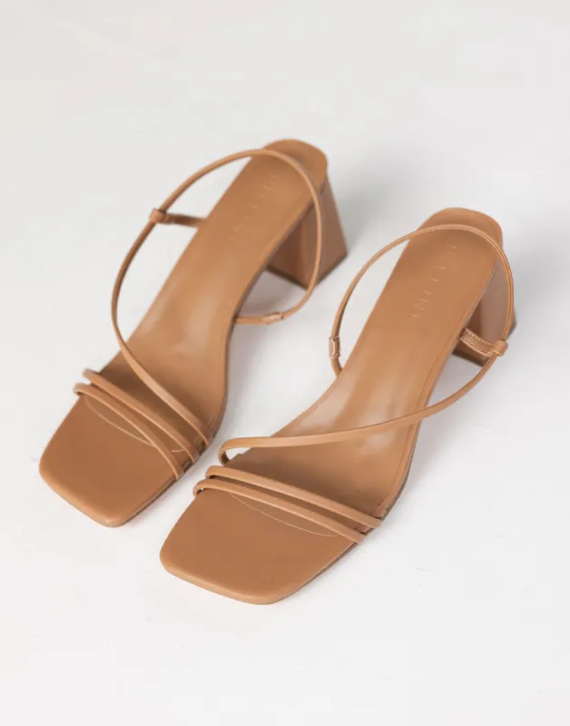 Yelda Heels (Toffee) - By Billini sold by Charcoal Clothing