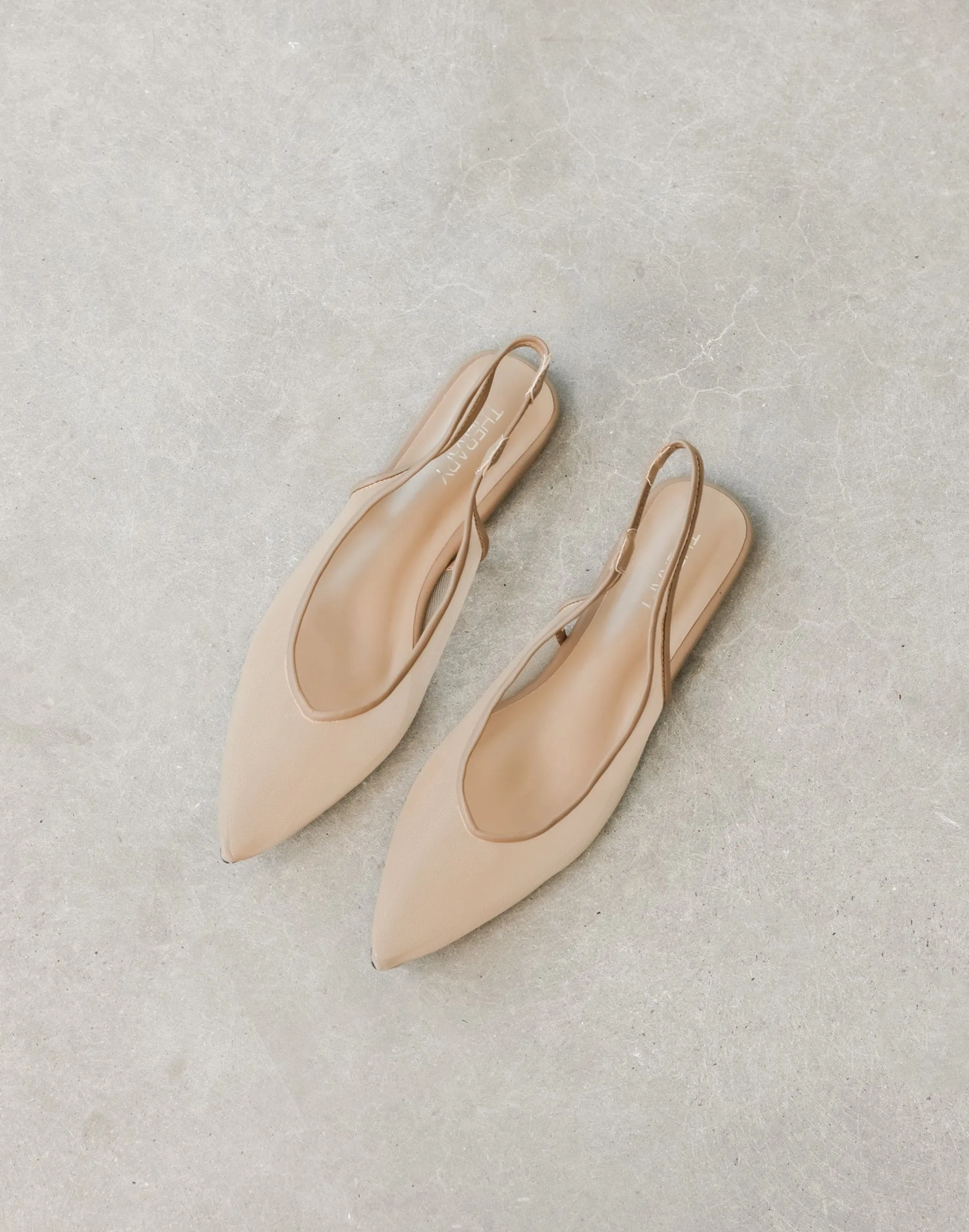 Lazer Flats (Biscuit) - By Therapy sold by Charcoal Clothing