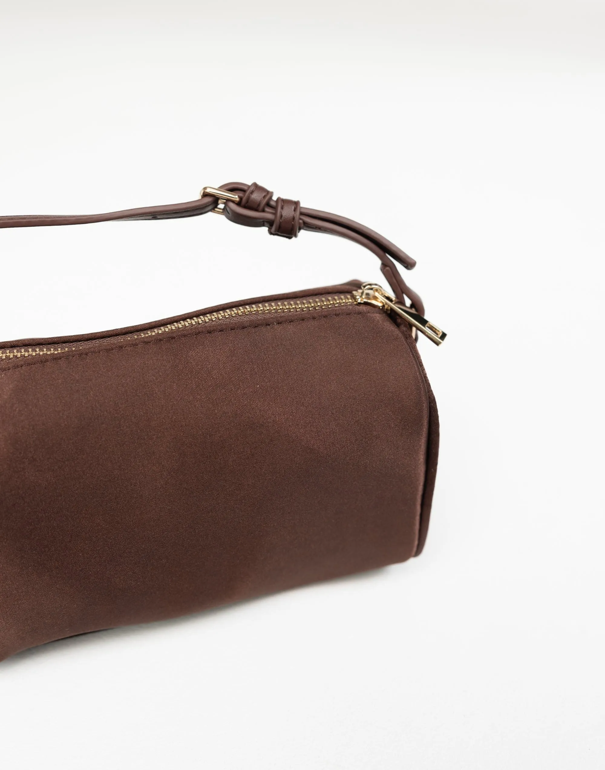 Donna Handle Bag (Espresso Satin) - By Billini sold by Charcoal Clothing