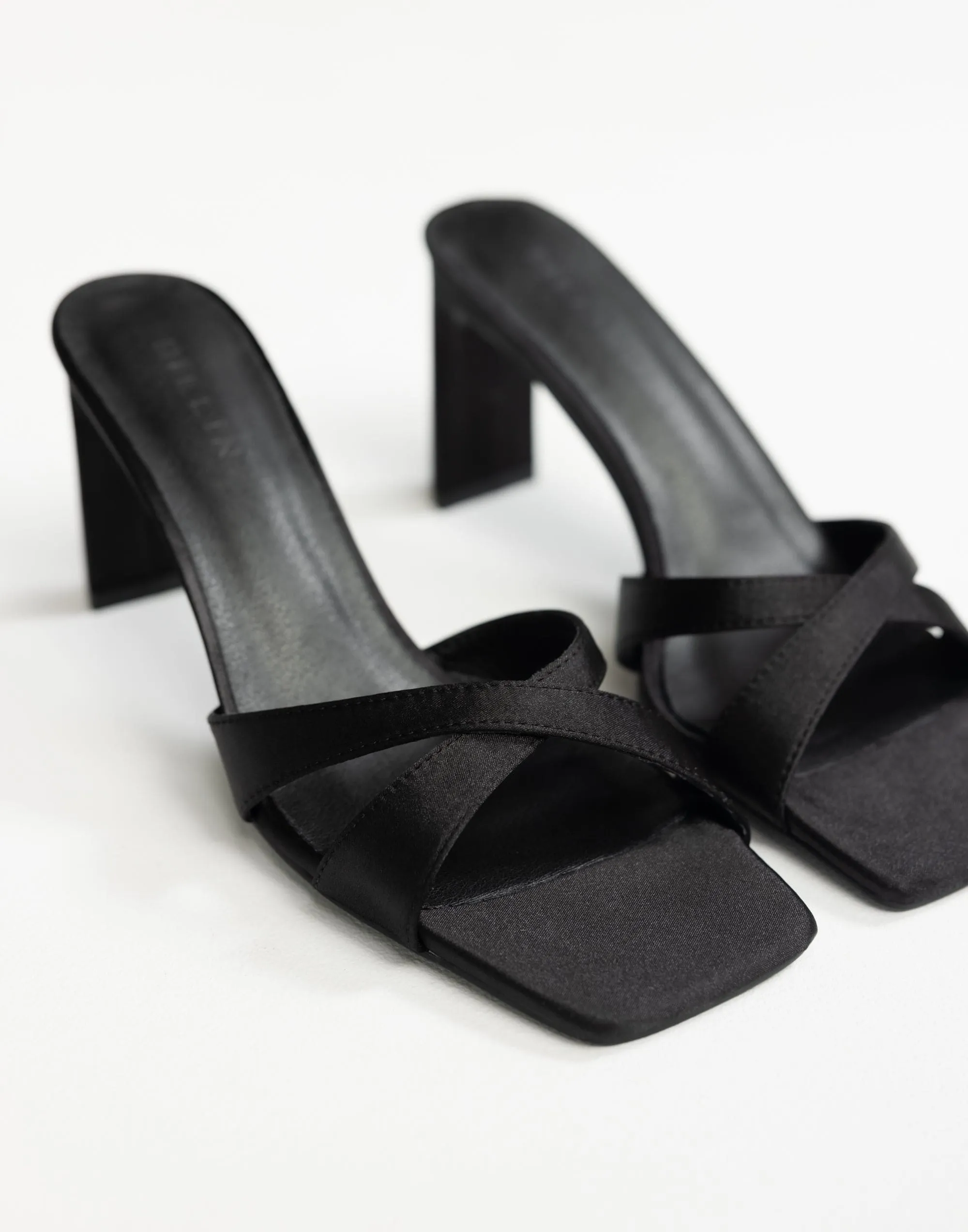 Kelsie Heels (Black Satin) - By Billini sold by Charcoal Clothing product image thumbnail 4