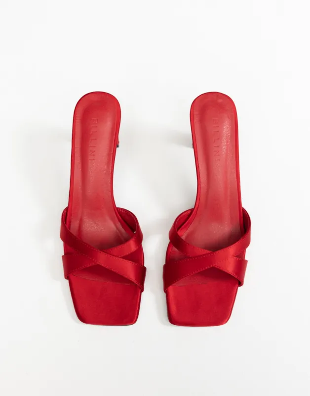 Kelsie Heels (Saffron Satin) - By Billini sold by Charcoal Clothing