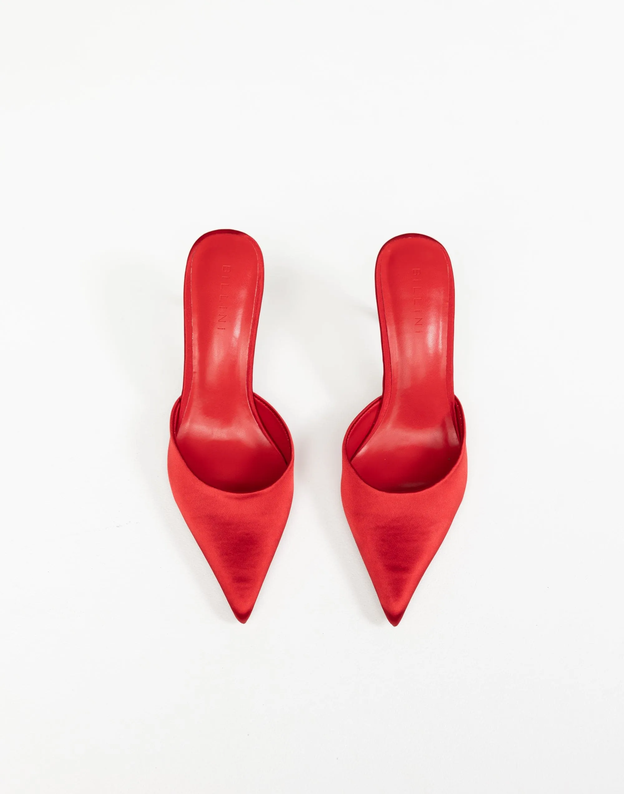 Xayden Heels (Saffron Satin) - By Billini sold by Charcoal Clothing