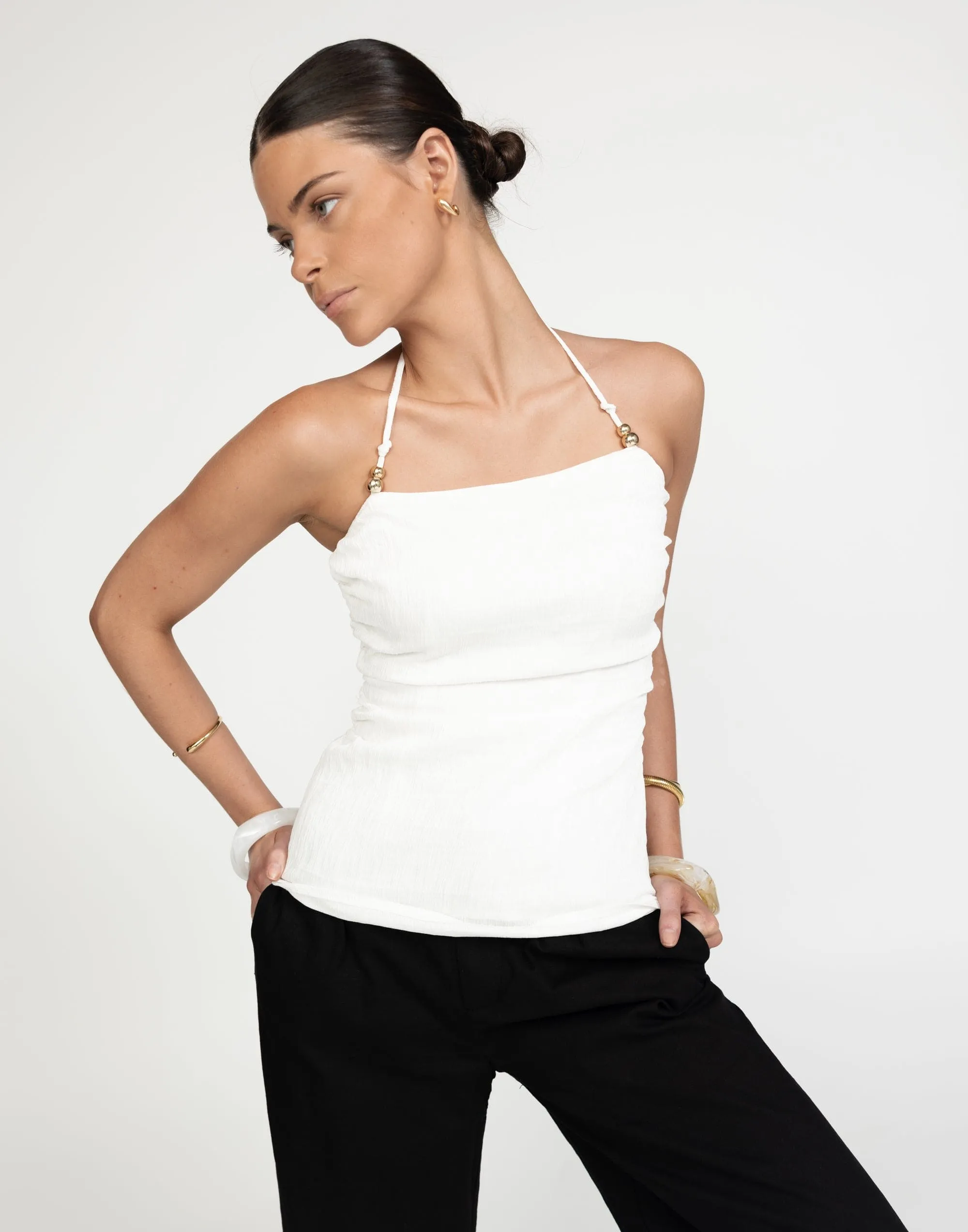 Miguel Top (White) sold by Charcoal Clothing product image thumbnail 4
