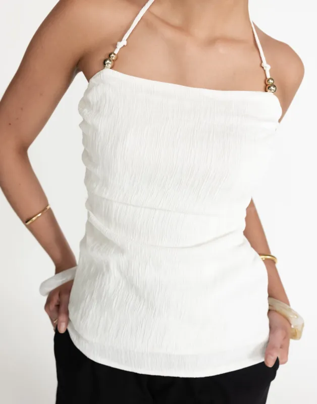 Miguel Top (White) sold by Charcoal Clothing