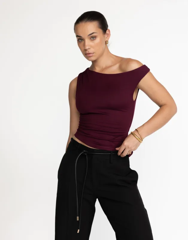 Lulu Top (Plum) sold by Charcoal Clothing