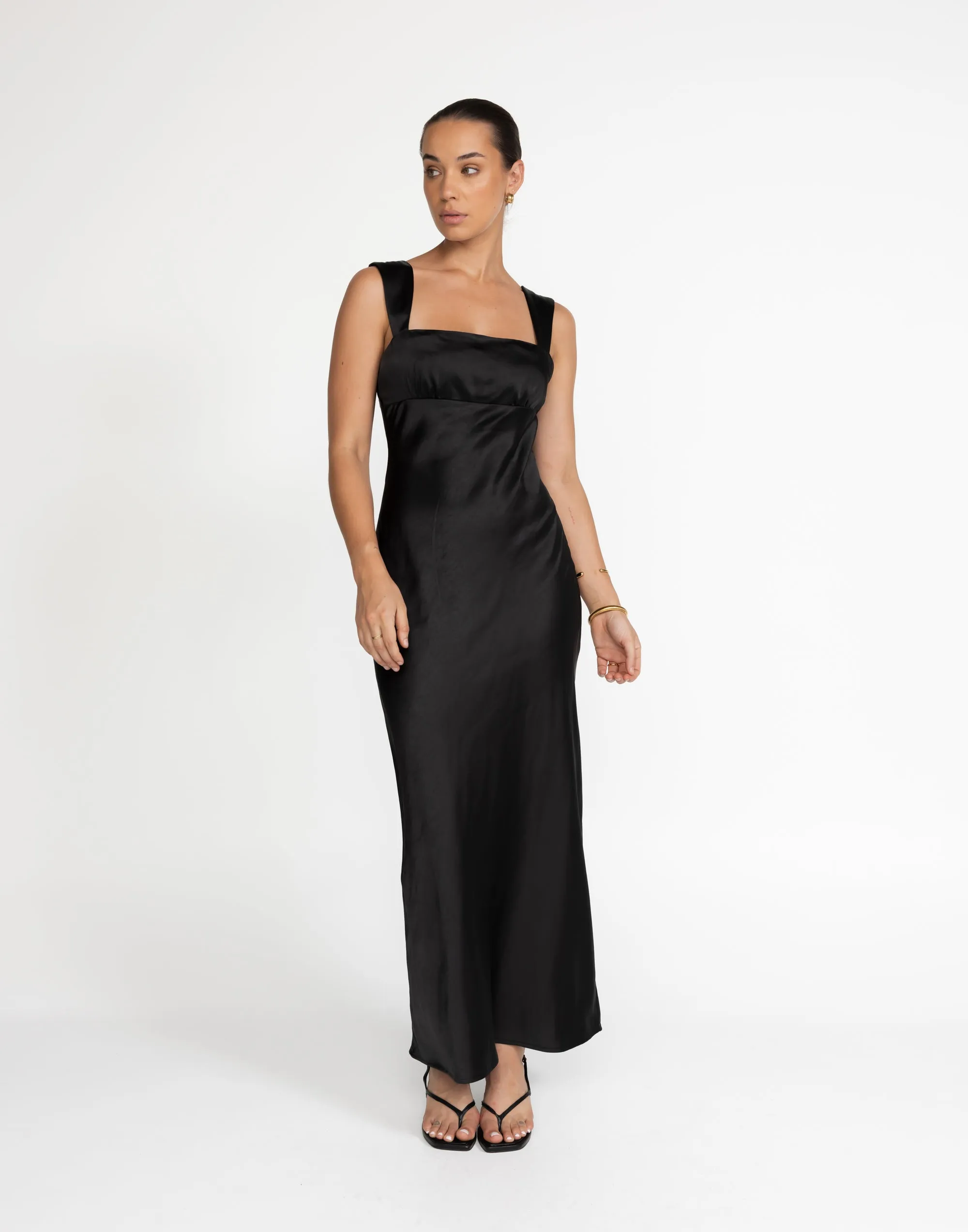 Mimosa Maxi Dress (Black) sold by Charcoal Clothing