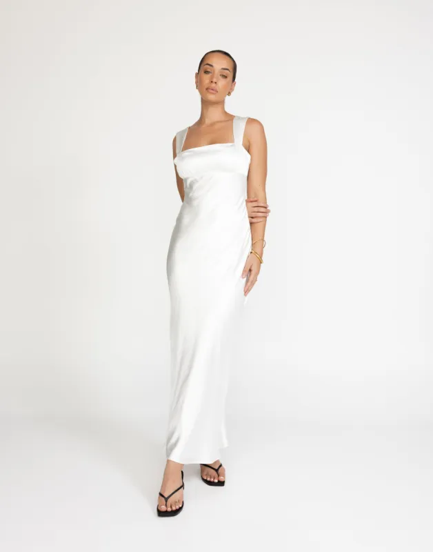 Mimosa Maxi Dress (White) sold by Charcoal Clothing