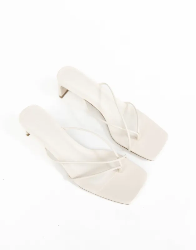 Yoshi Heels (Bone) - By Billini sold by Charcoal Clothing