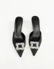 Promise Heels (Black Satin) - By Billini sold by Charcoal Clothing