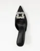 Promise Heels (Black Satin) - By Billini sold by Charcoal Clothing