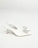 Promise Heels (White Satin) - By Billini sold by Charcoal Clothing