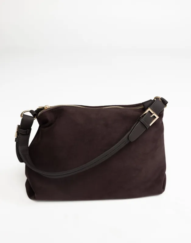 Hoxton Shoulder Bag (Plum Suede) - By Billini sold by Charcoal Clothing