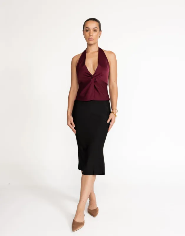 Cecil Top (Plum) sold by Charcoal Clothing