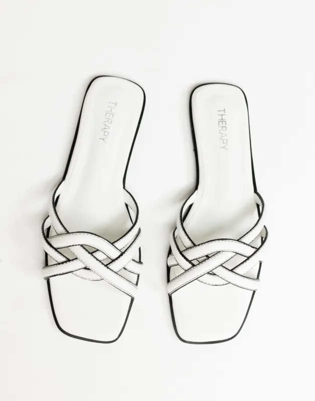 Gabrielle Sandals (White) - By Therapy sold by Charcoal Clothing