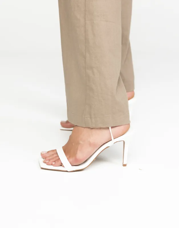 Octans Heels (White Patent) - By Billini sold by Charcoal Clothing