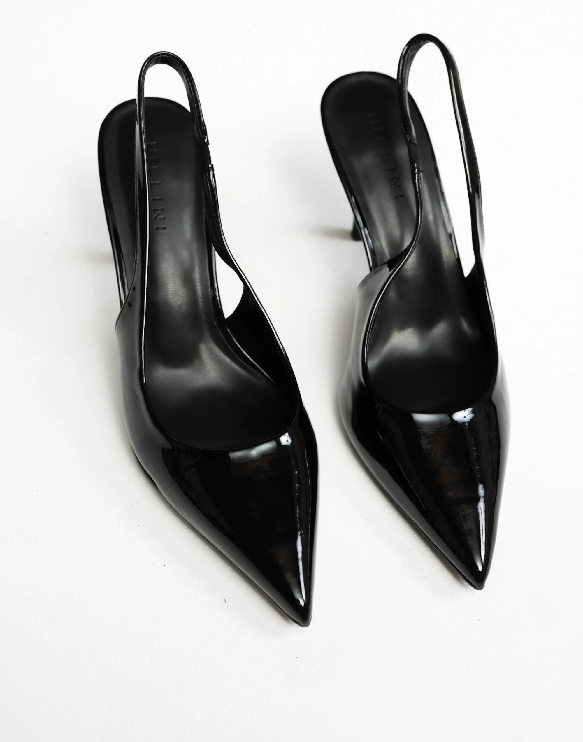 Blondie Heels (Black Patent) - By Billini sold by Charcoal Clothing
