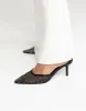 Dez Heels (Black Mesh-Diamante) - By Billini sold by Charcoal Clothing
