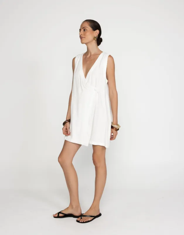 Rhianna Mini Dress (White) sold by Charcoal Clothing