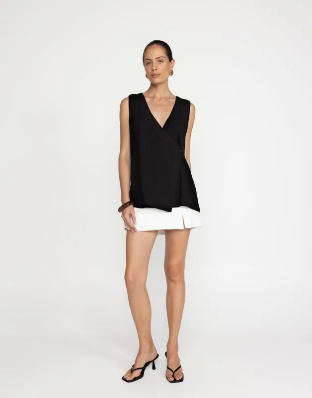 Adelle Top (Black) sold by Charcoal Clothing