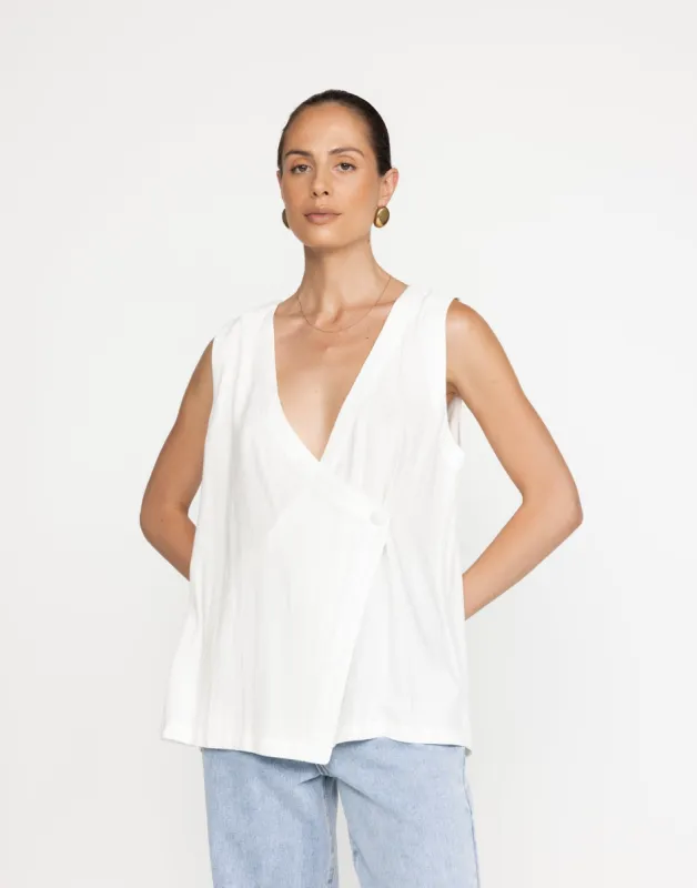 Adelle Top (White) sold by Charcoal Clothing