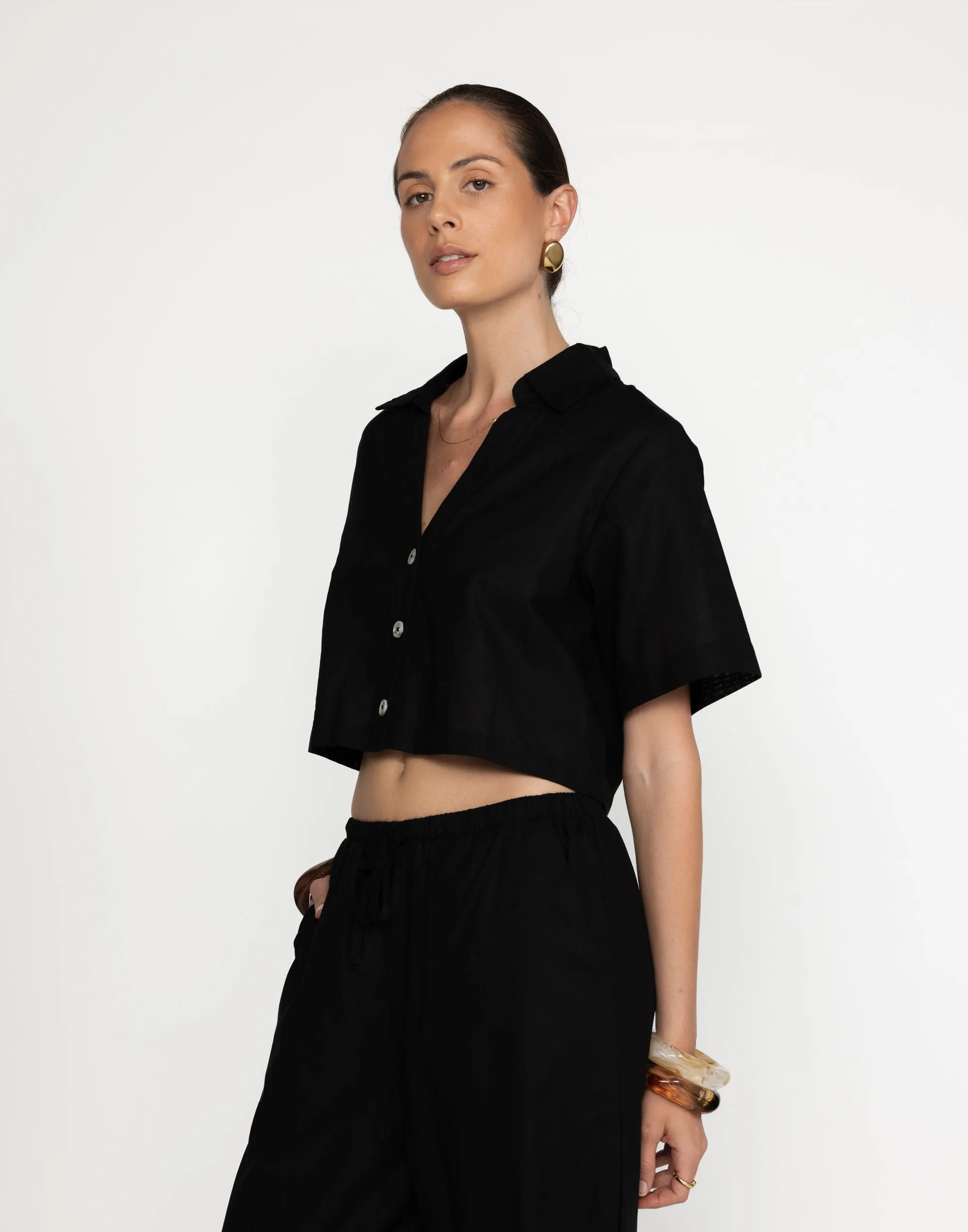 Maria Top (Black) sold by Charcoal Clothing