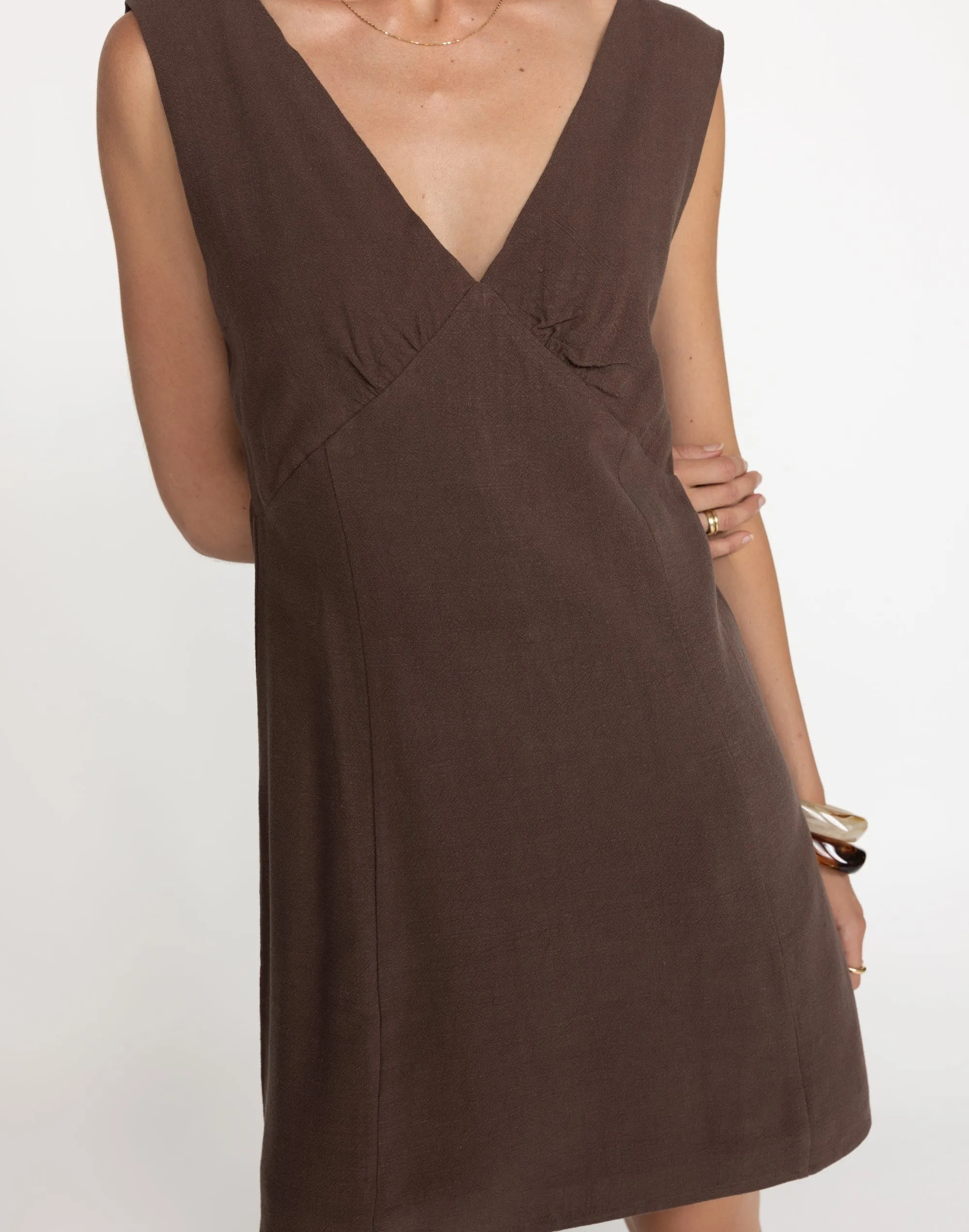 Chappell Mini Dress (Cocoa) sold by Charcoal Clothing product image thumbnail 3