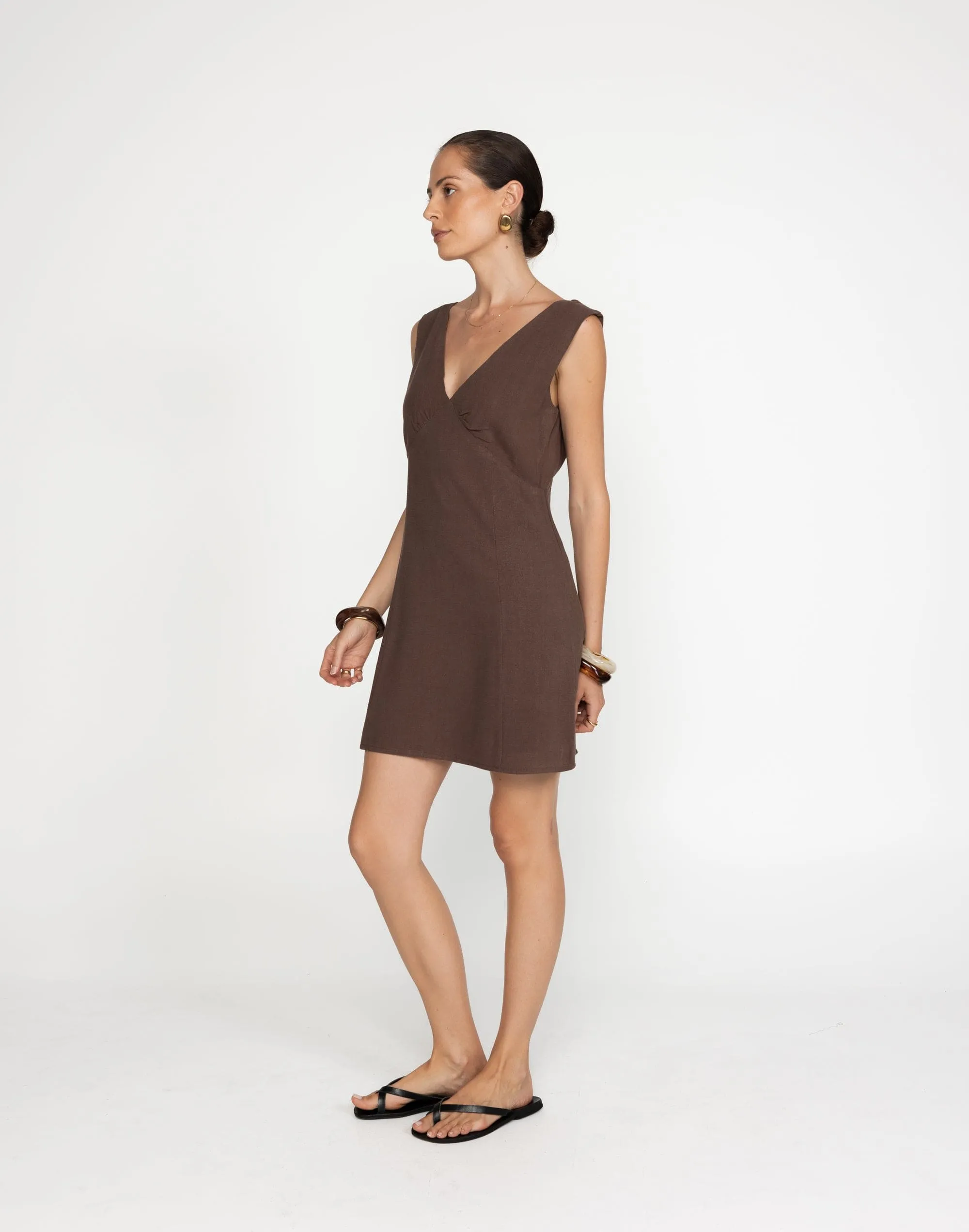 Chappell Mini Dress (Cocoa) sold by Charcoal Clothing product image thumbnail 5