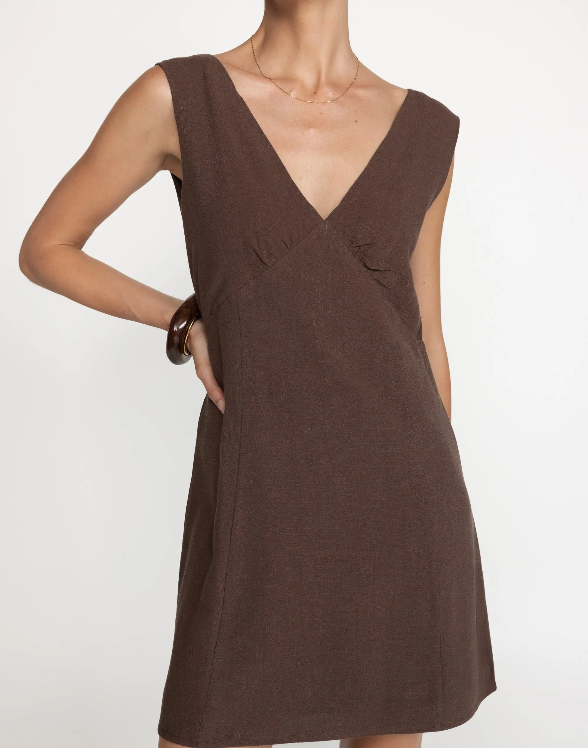 Chappell Mini Dress (Cocoa) sold by Charcoal Clothing product image thumbnail 2