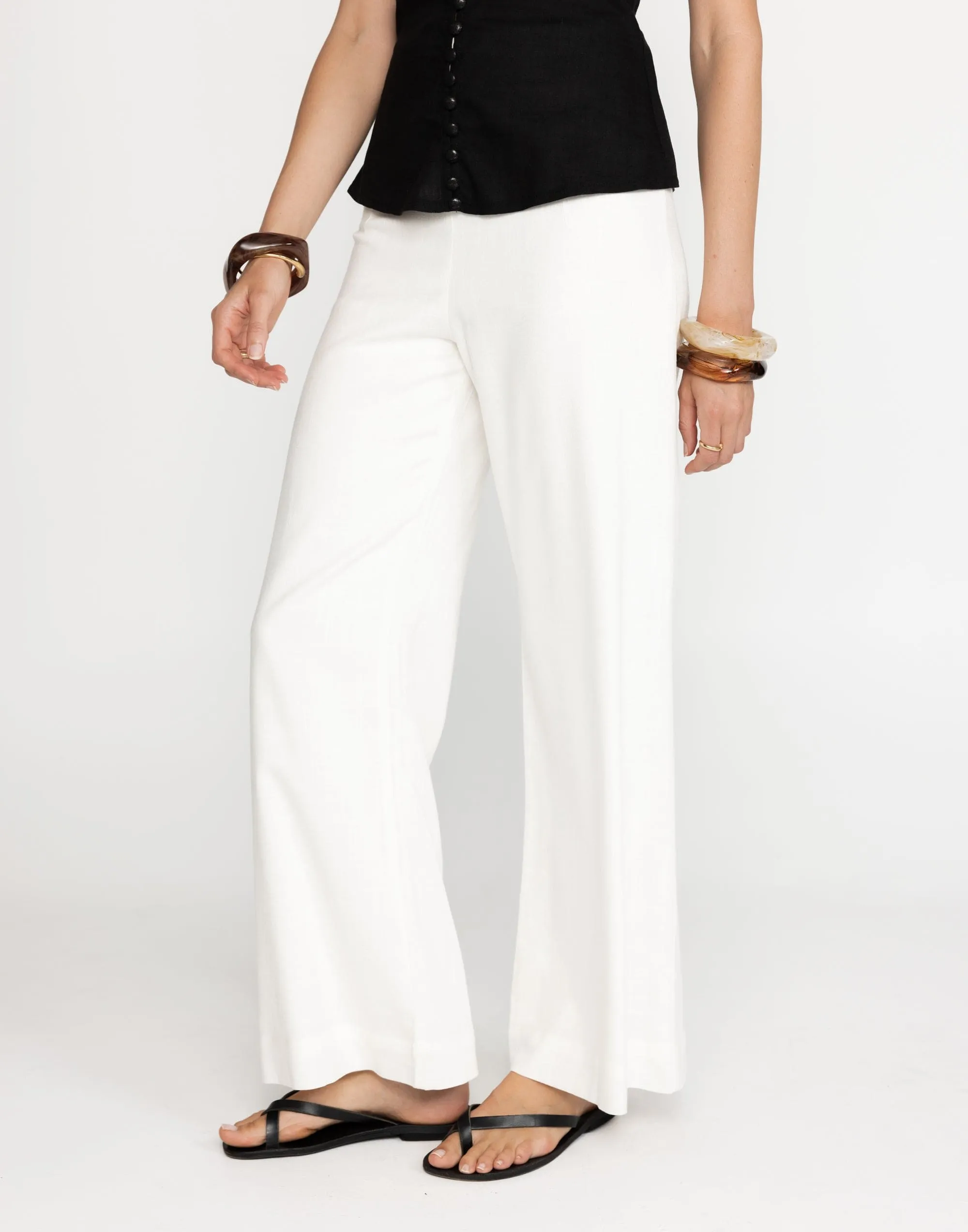 Kylie Pants (White) sold by Charcoal Clothing product image thumbnail 2