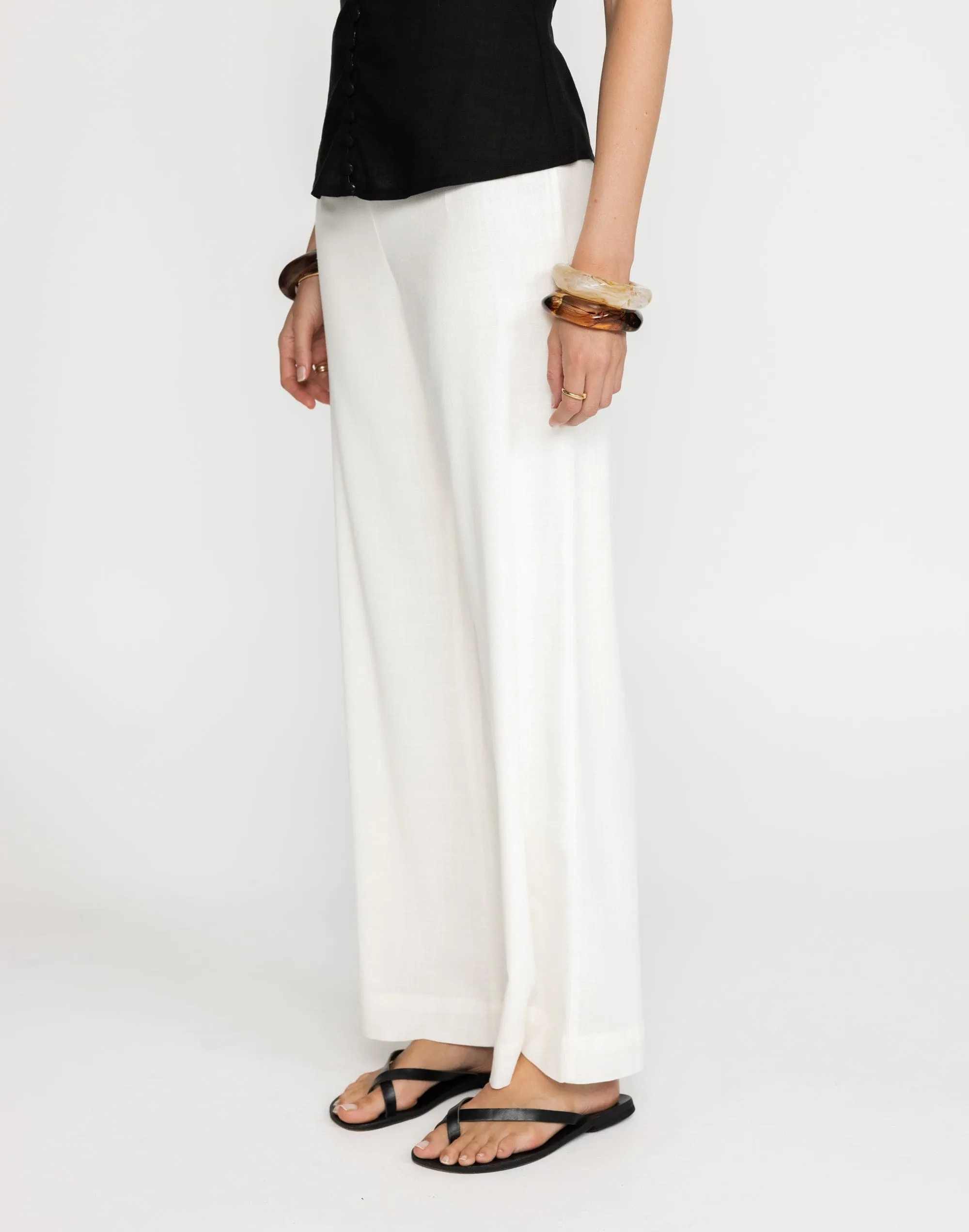 Kylie Pants (White) sold by Charcoal Clothing product image thumbnail 3